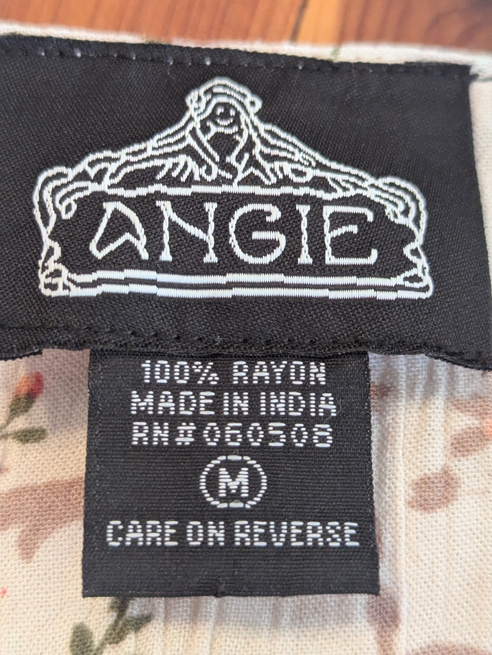 Angie Floral Wide Leg Pants in Cream with Pink/Coral Flowers - Picture 3 of 5